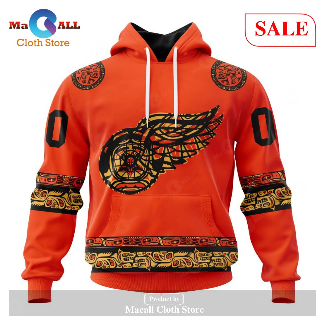 [SALE] Personalized NHL Detroit Red Wings – Specialized National Day For Truth And Reconciliation Hoodie Sweatshirt 3D