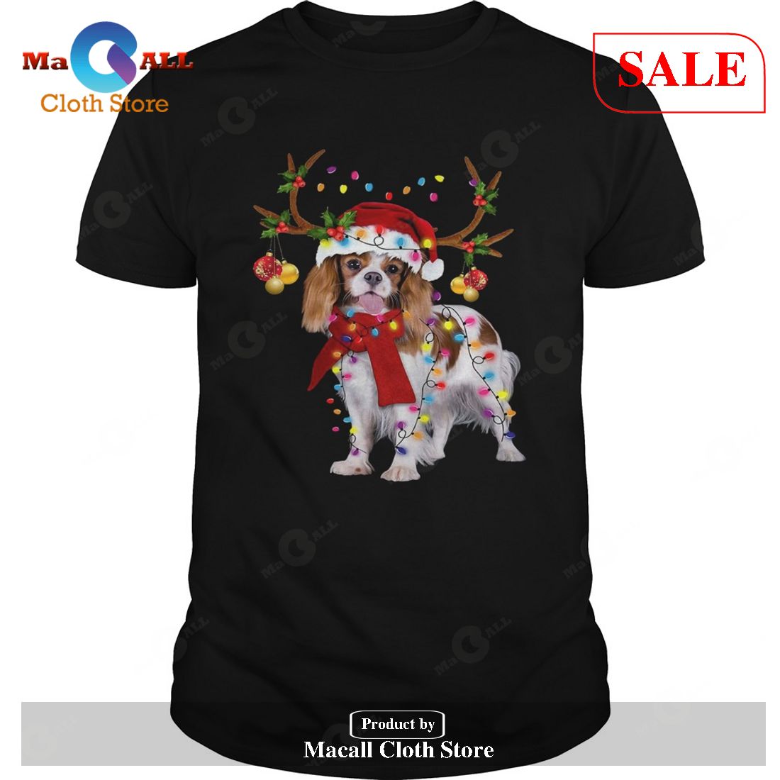 [SALE] Cavalier King Gorgeous Reindeer Christmas T-Shirt - Macall Cloth ...