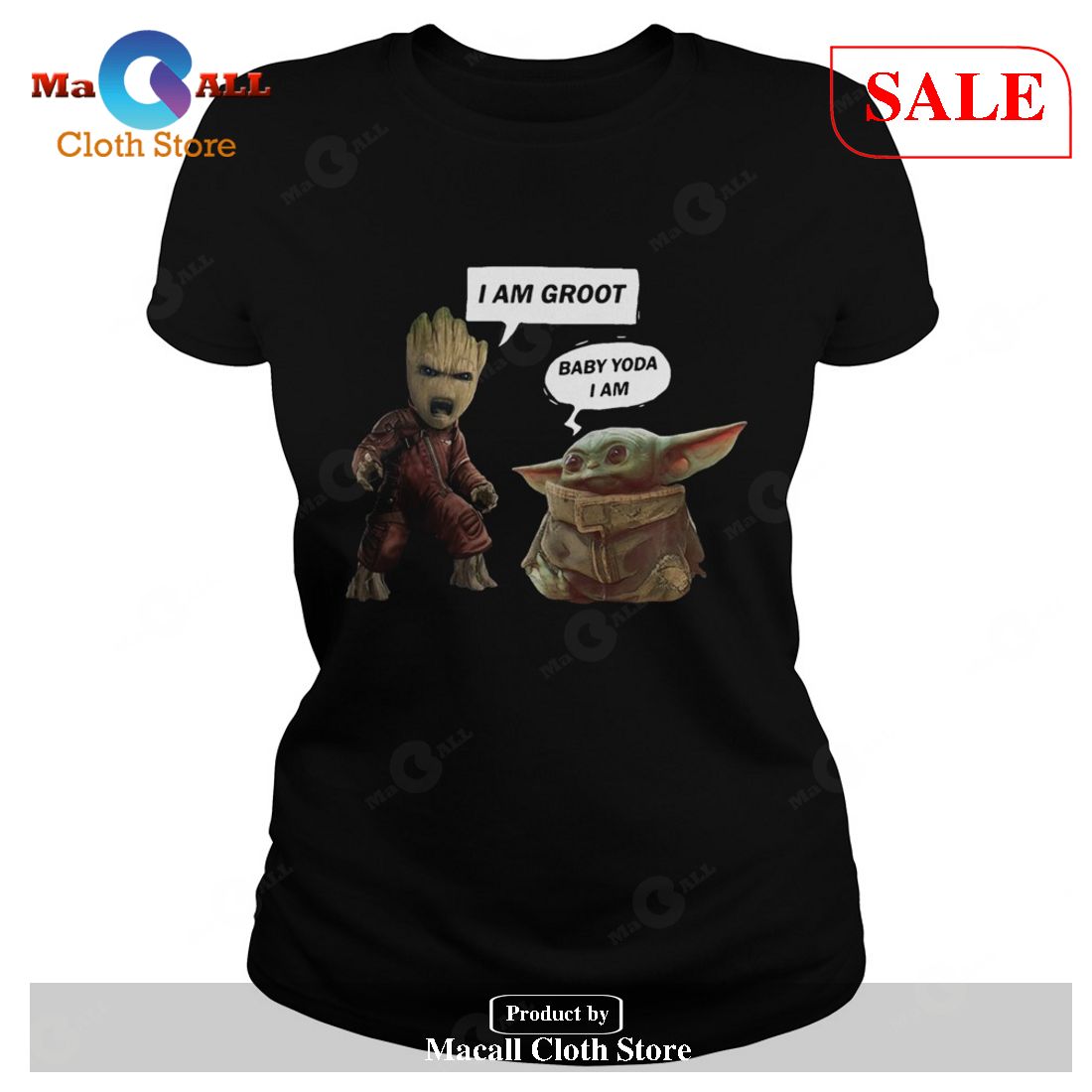 [SALE] I am Groot and Baby Yoda I am T-Shirt