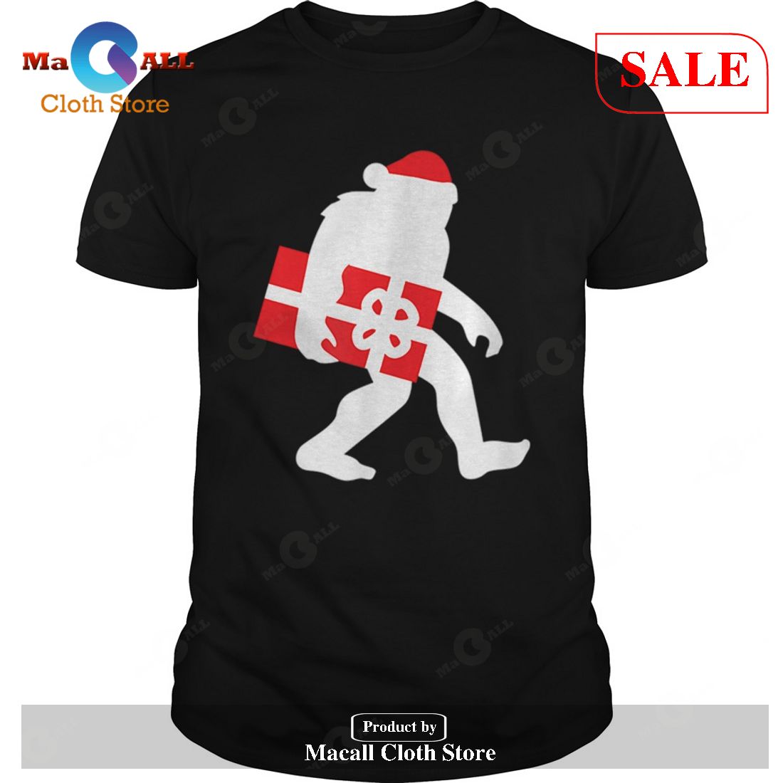 [SALE] Nice Bigfoot Carrying Christmas T-Shirt