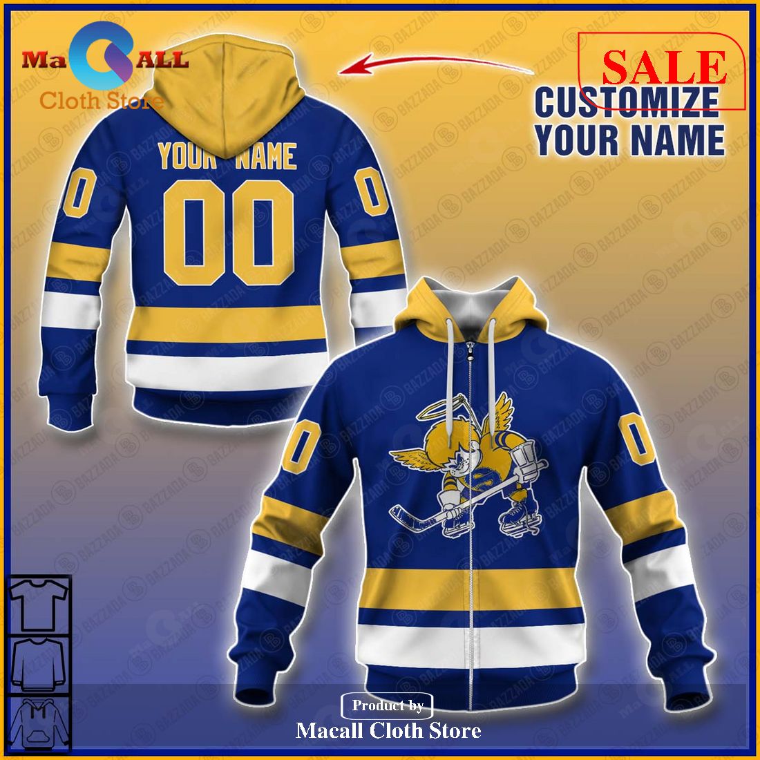[SALE] Personalized WHA Retro Minnesota Fighting Saints Blues 1978 Hoodie Sweatshirt 3D LIMITED EDITION