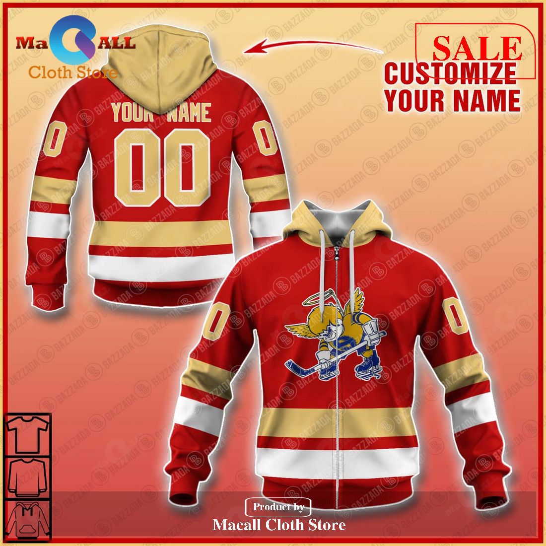 [SALE] Personalized WHA Retro Minnesota Fighting Saints Red 1978 Hoodie Sweatshirt 3D LIMITED EDITION