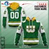 [SALE] Personalized WHA Retro New England Whalers Green 1972 Hoodie Sweatshirt 3D LIMITED EDITION