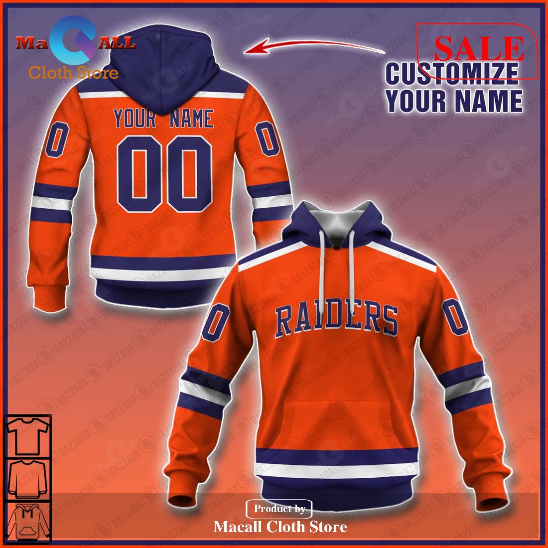 [SALE] Personalized WHA Retro New York Raiders Orange 1973 Hoodie Sweatshirt 3D LIMITED EDITION