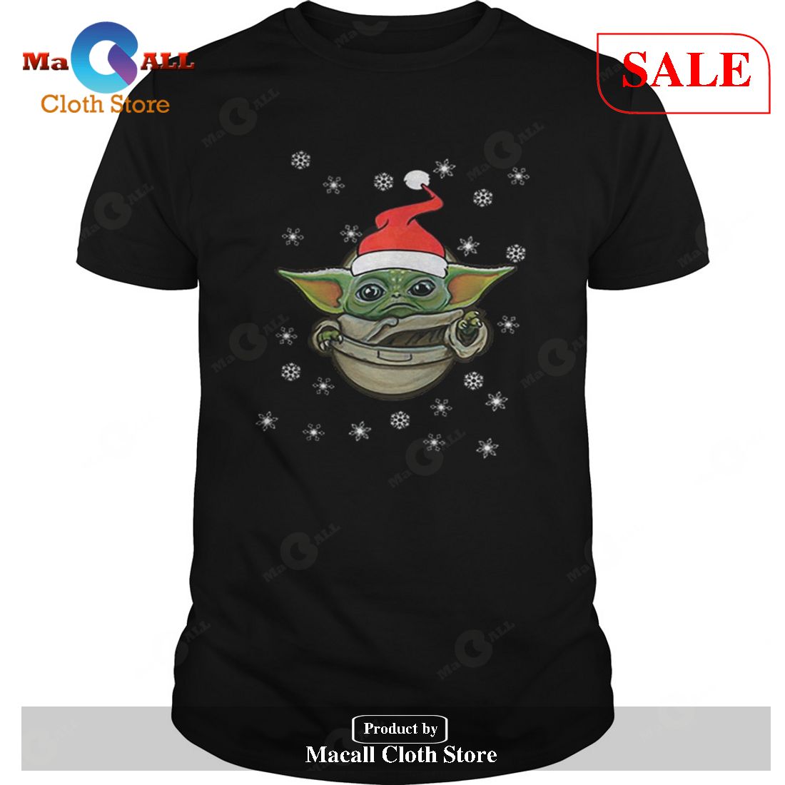 [SALE] Santa Baby Yoda Snow Merry Christmas T-Shirt