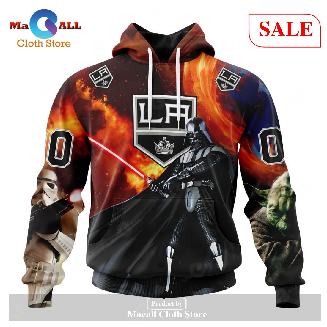 [SALE] Personalized NHL Los Angeles Kings – Specialized Design X Star War Hoodie Sweatshirt 3D LIMITED EDITION