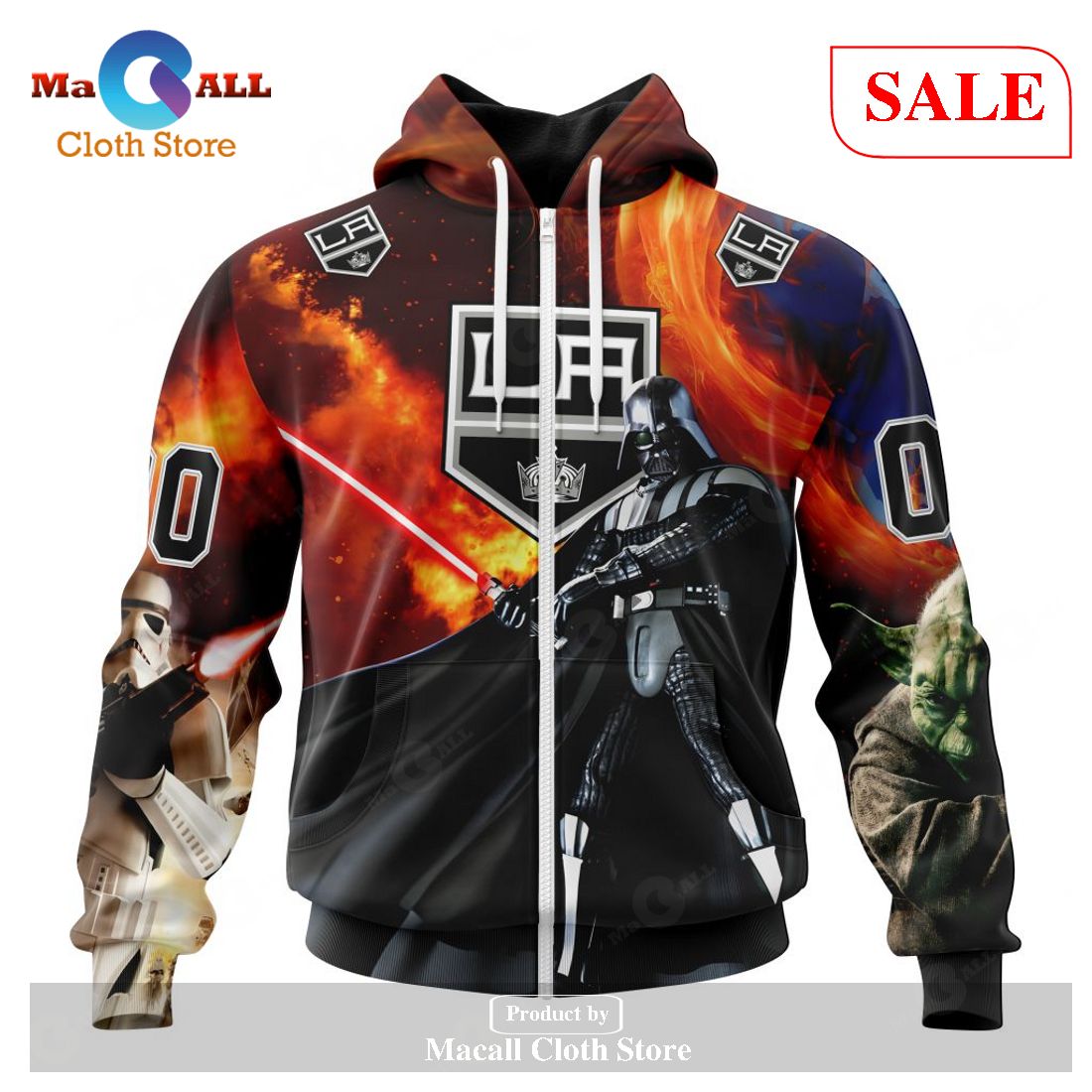[SALE] Personalized NHL Los Angeles Kings – Specialized Design X Star War Hoodie Sweatshirt 3D LIMITED EDITION