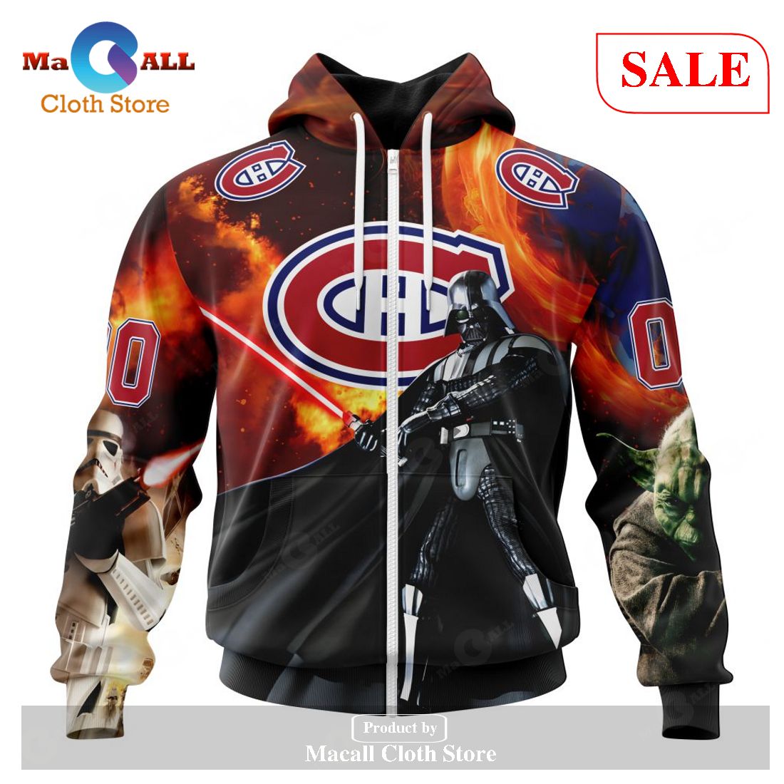 [SALE] Personalized NHL Montreal Canadiens – Specialized Design X Star War Hoodie Sweatshirt 3D LIMITED EDITION