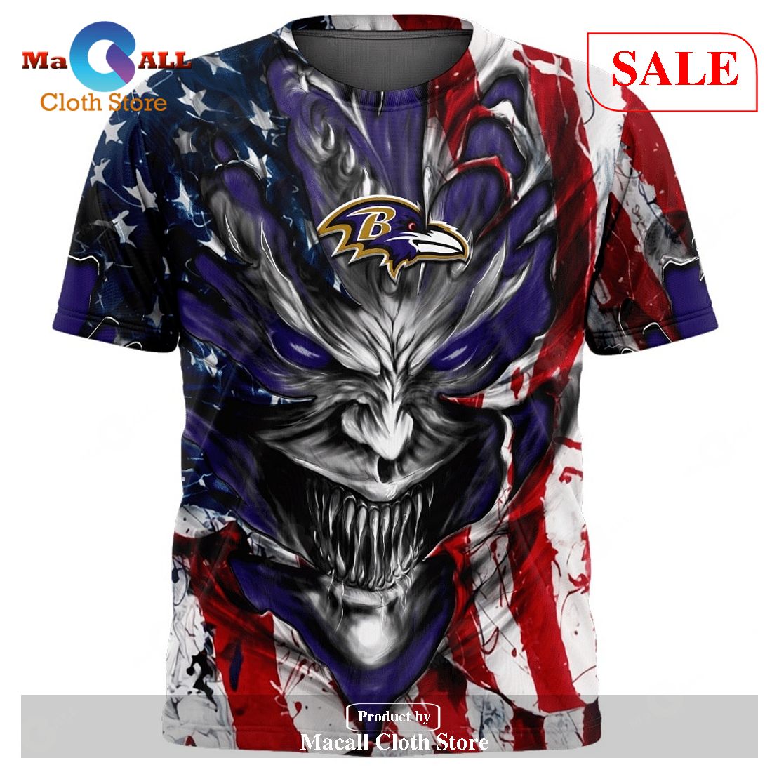 BUY Baltimore Ravens Camo Hoodie 3D Get 20% OFF - Limited