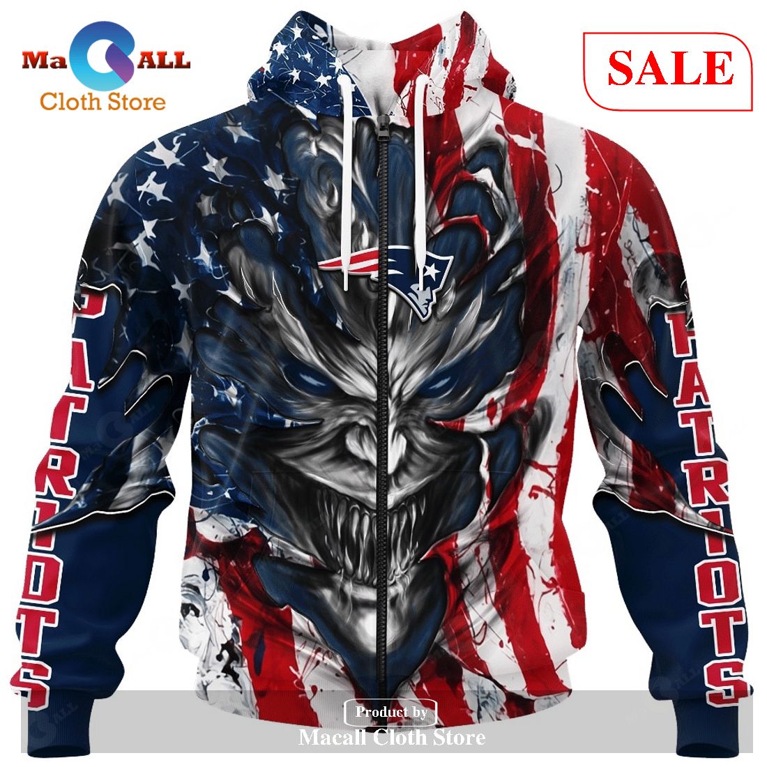 BEST NFL New England Patriots Salute To Service - Honor Veterans And Their  Families 3D Hoodie