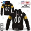 [SALE] Personalized NFL Pittsburgh Steelers Demon Face American Flag Hoodie Sweatshirt 3D LIMITED EDITION