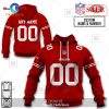 [SALE] Personalized NFL San Francisco 49ers Demon Face American Flag Hoodie Sweatshirt 3D LIMITED EDITION