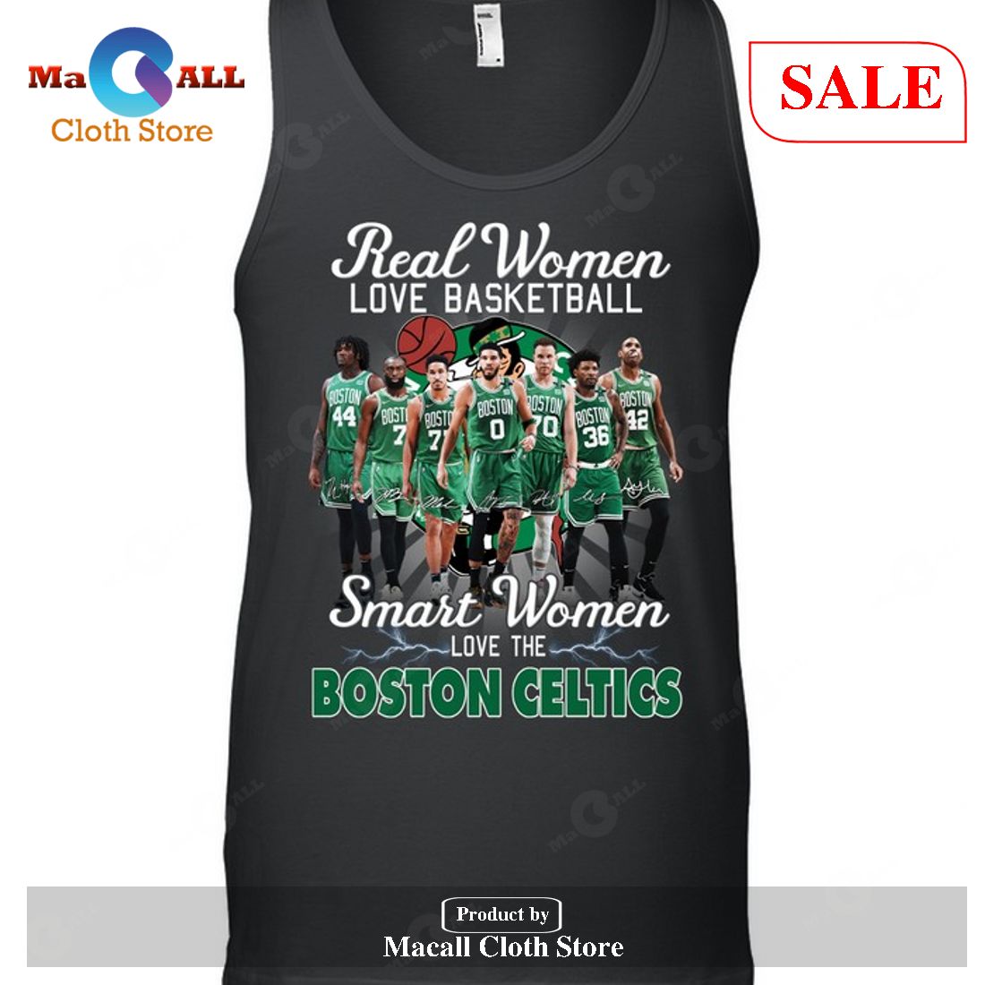 Real Women Love Basketball Boston Celtics T Shirt, Cheap Womens