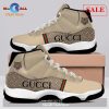 [SALE] Gucci White Blue Air Jordan 11 Sneakers Shoes Hot 2022 Gifts For Men Women POD Design