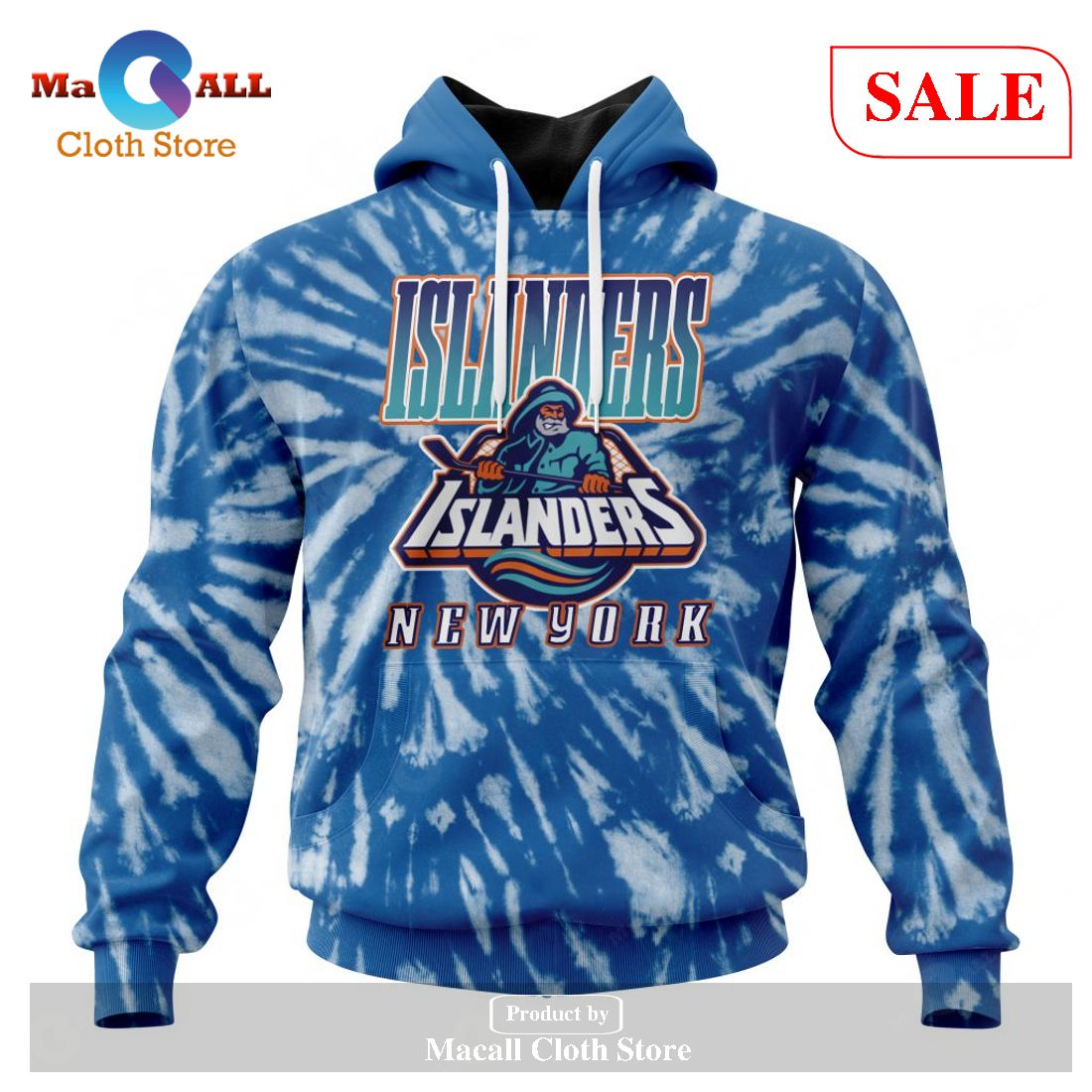 [SALE] Personalized NHL New York Islanders Special Retro Vintage Tie – Dye Hoodie Sweatshirt 3D LIMITED EDITION