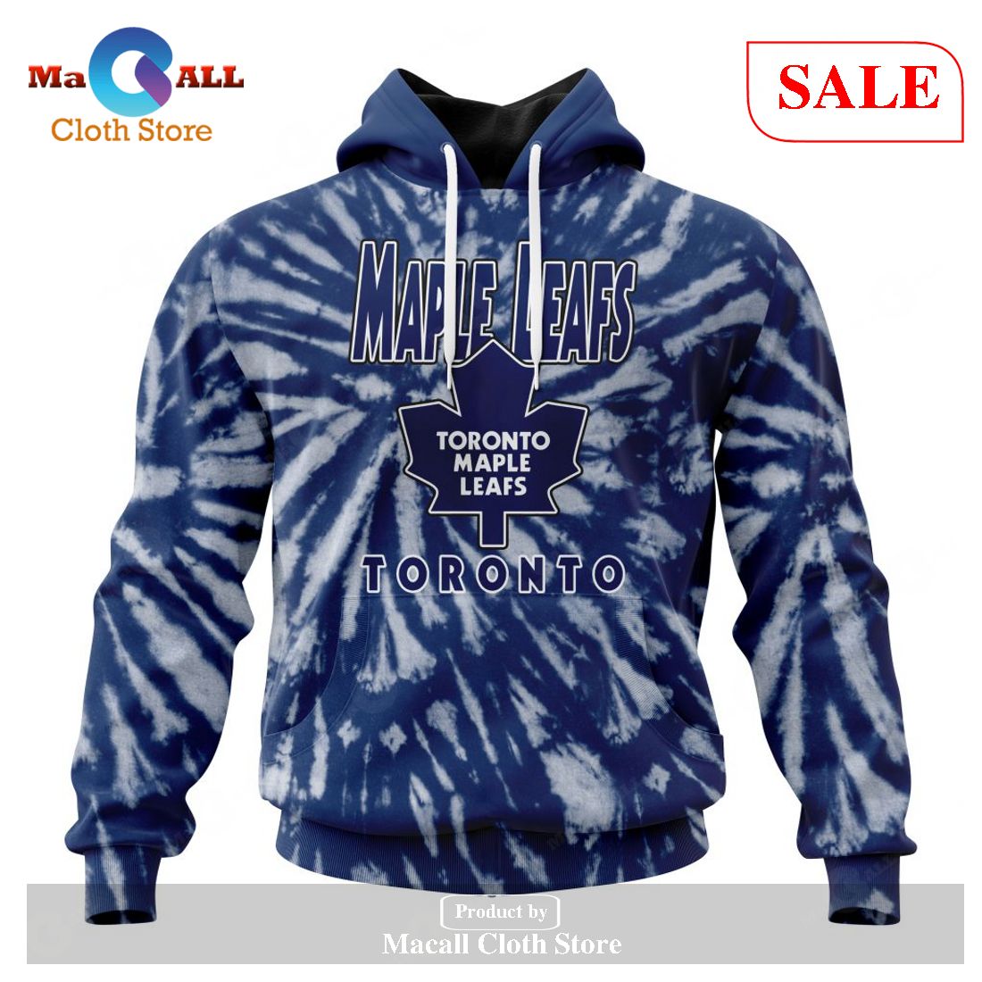 [SALE] Personalized NHL Toronto Maple Leafs Special Retro Vintage Tie – Dye Hoodie Sweatshirt 3D LIMITED EDITION