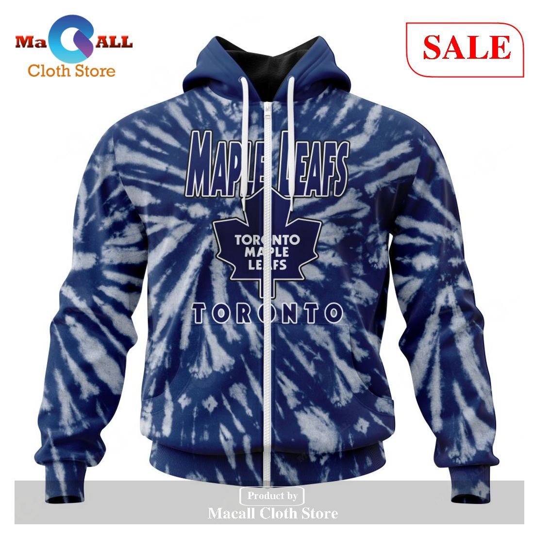 [SALE] Personalized NHL Toronto Maple Leafs Special Retro Vintage Tie – Dye Hoodie Sweatshirt 3D LIMITED EDITION