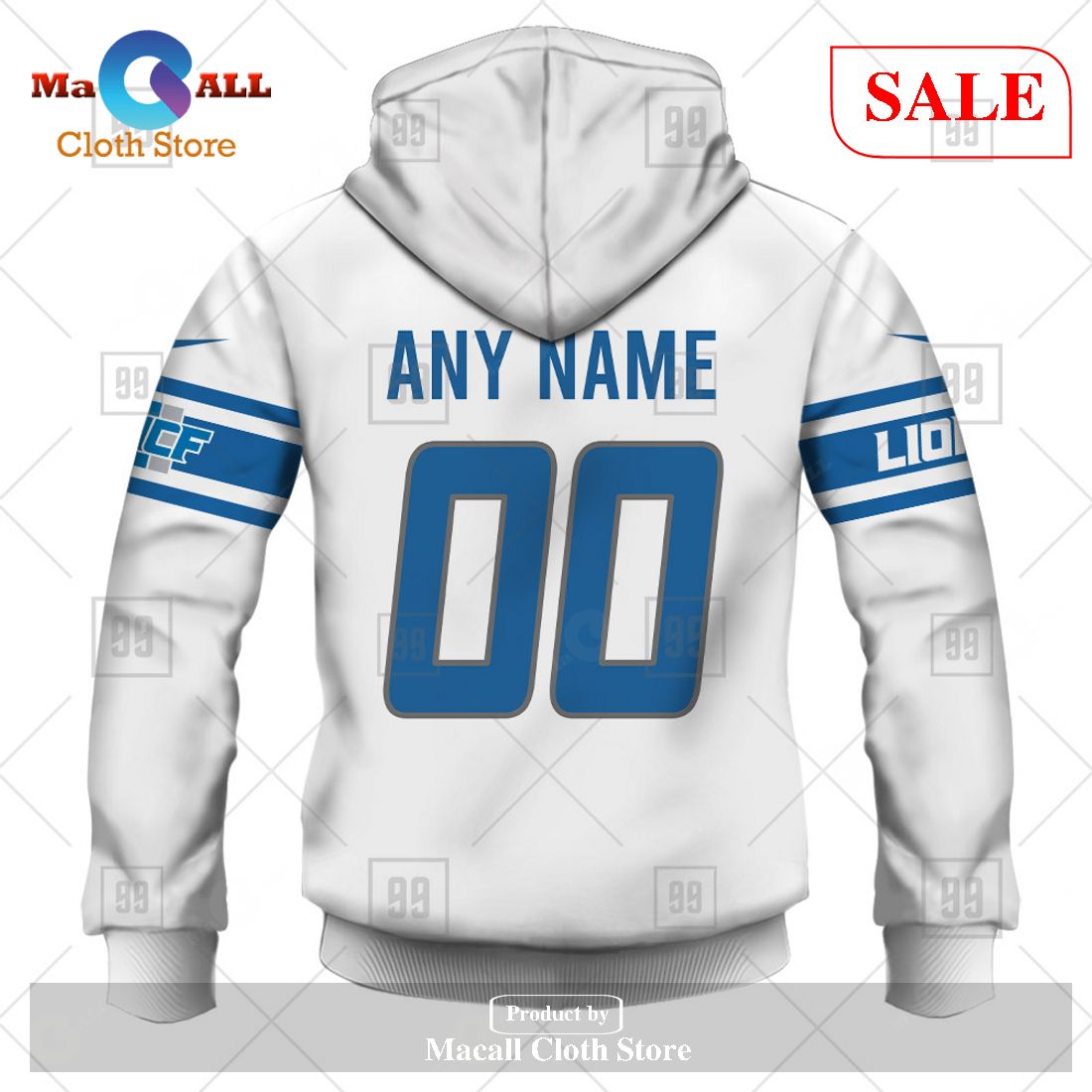 SALE] Personalized NFL Detroit Lions Road Jersey Hoodie Sweatshirt 3D  LIMITED EDITION - Macall Cloth Store - Destination for fashionistas