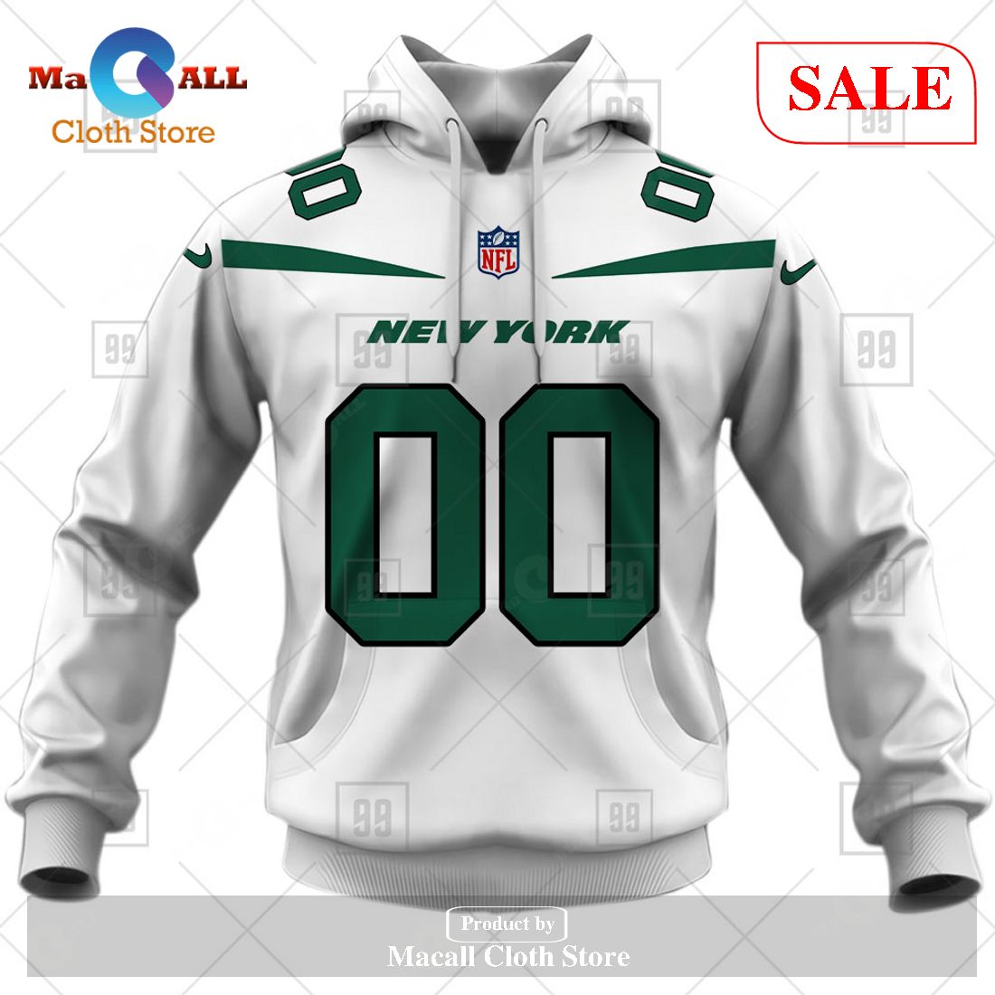 [SALE] Personalized NFL New York Jets Road Jersey Hoodie Sweatshirt 3D LIMITED EDITION