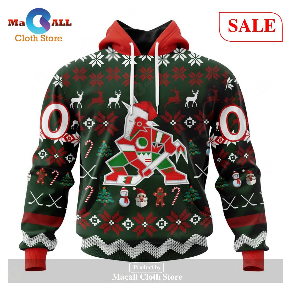 [SALE] Personalized NHL Arizona Coyotes – Specialized Unisex Christmas Is Coming Hoodie Sweatshirt 3D LIMITED EDITION – VG81