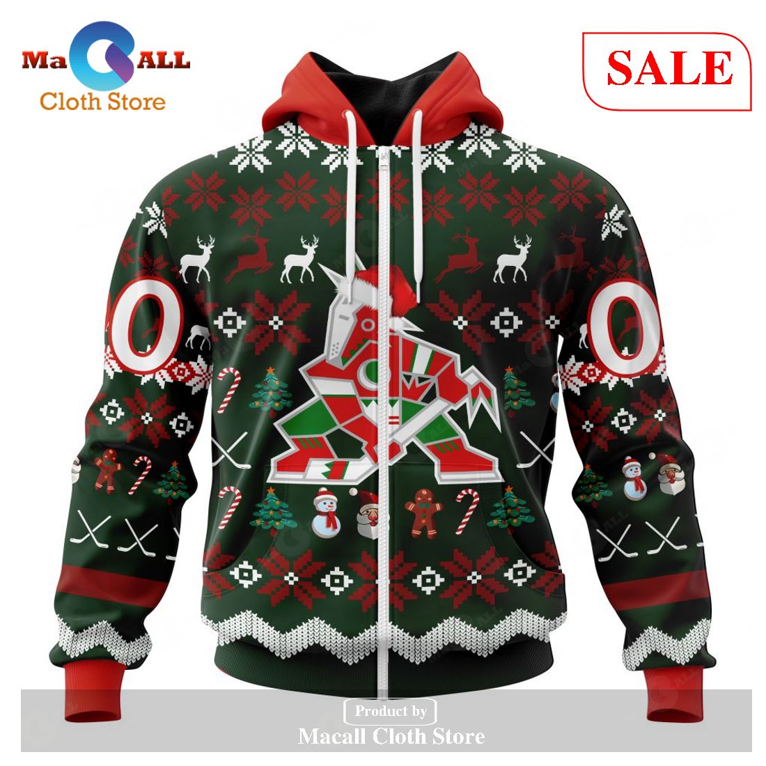 [SALE] Personalized NHL Arizona Coyotes – Specialized Unisex Christmas Is Coming Hoodie Sweatshirt 3D LIMITED EDITION – VG81
