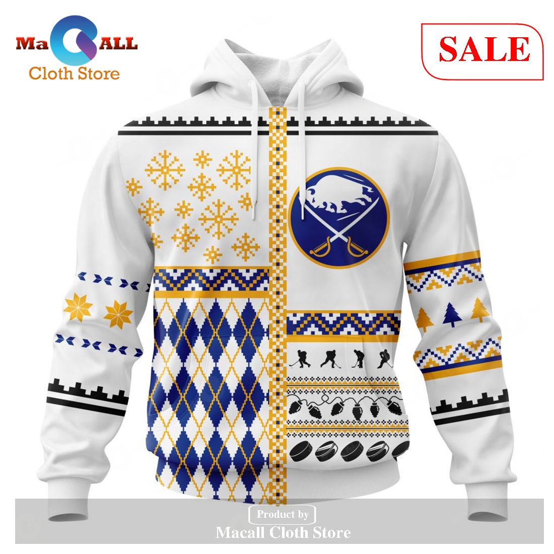 [SALE] Personalized NHL Buffalo Sabres – Specialized Unisex Christmas Is Coming Hoodie Sweatshirt 3D LIMITED EDITION