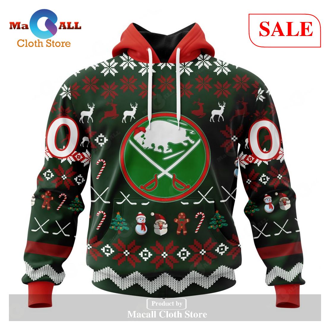 [SALE] Personalized NHL Buffalo Sabres – Specialized Unisex Christmas Is Coming Hoodie Sweatshirt 3D LIMITED EDITION – 6461