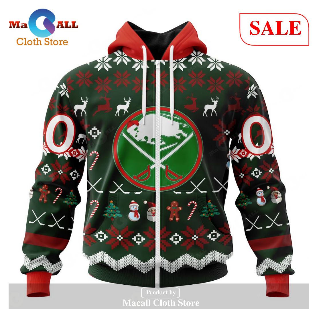 [SALE] Personalized NHL Buffalo Sabres – Specialized Unisex Christmas Is Coming Hoodie Sweatshirt 3D LIMITED EDITION – 6461