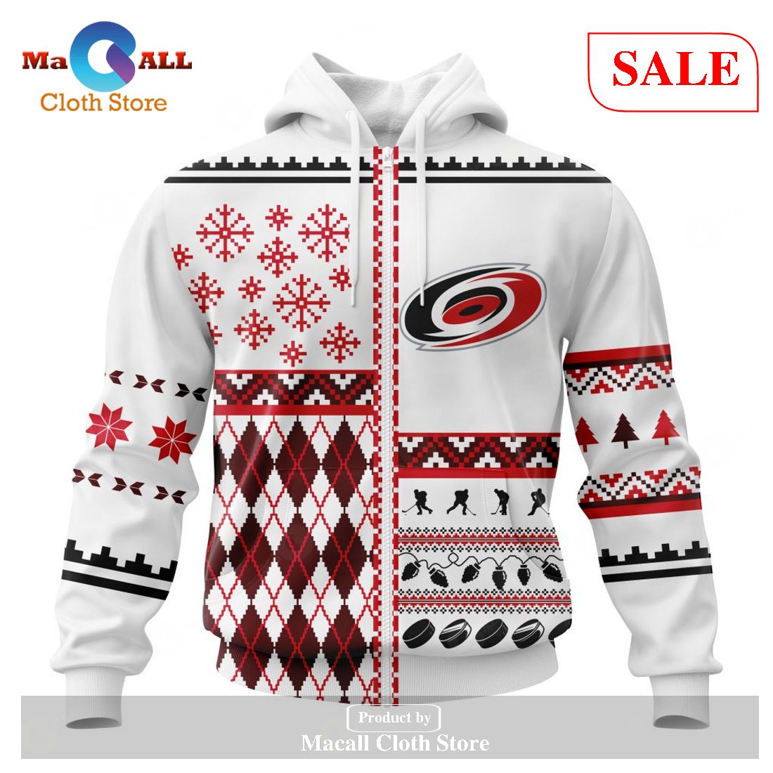 [SALE] Personalized NHL Carolina Hurricanes – Specialized Unisex Christmas Is Coming Hoodie Sweatshirt 3D LIMITED EDITION