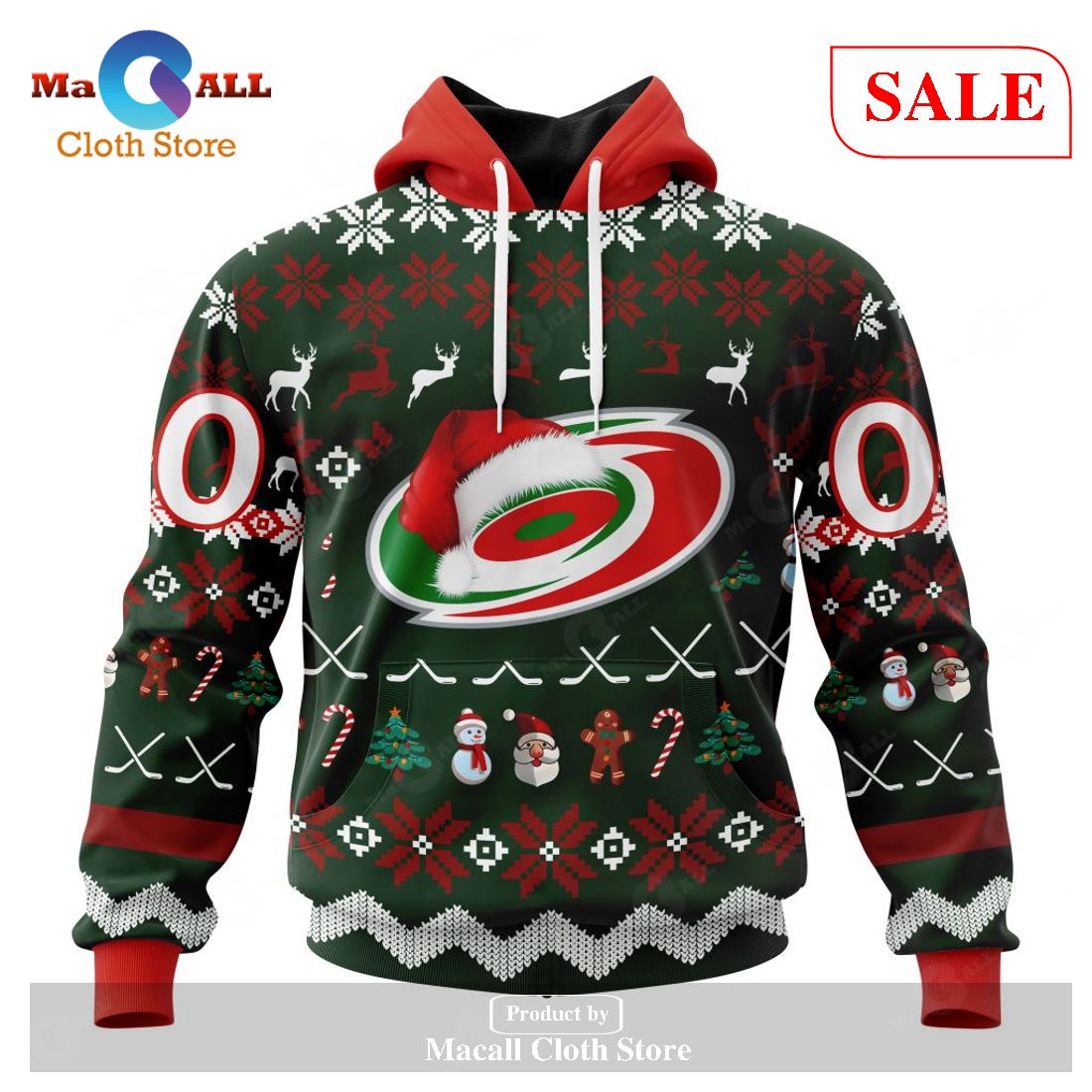 [SALE] Personalized NHL Carolina Hurricanes – Specialized Unisex Christmas Is Coming Hoodie Sweatshirt 3D LIMITED EDITION – FF71