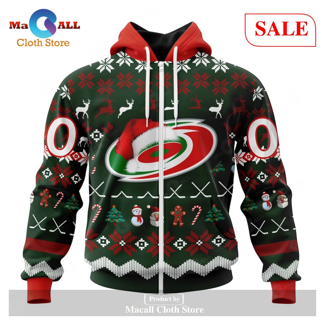 [SALE] Personalized NHL Carolina Hurricanes – Specialized Unisex Christmas Is Coming Hoodie Sweatshirt 3D LIMITED EDITION – FF71