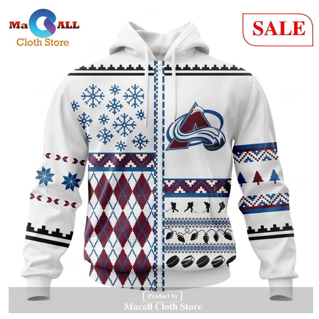 [SALE] Personalized NHL Colorado Avalanche – Specialized Unisex Christmas Is Coming Hoodie Sweatshirt 3D LIMITED EDITION
