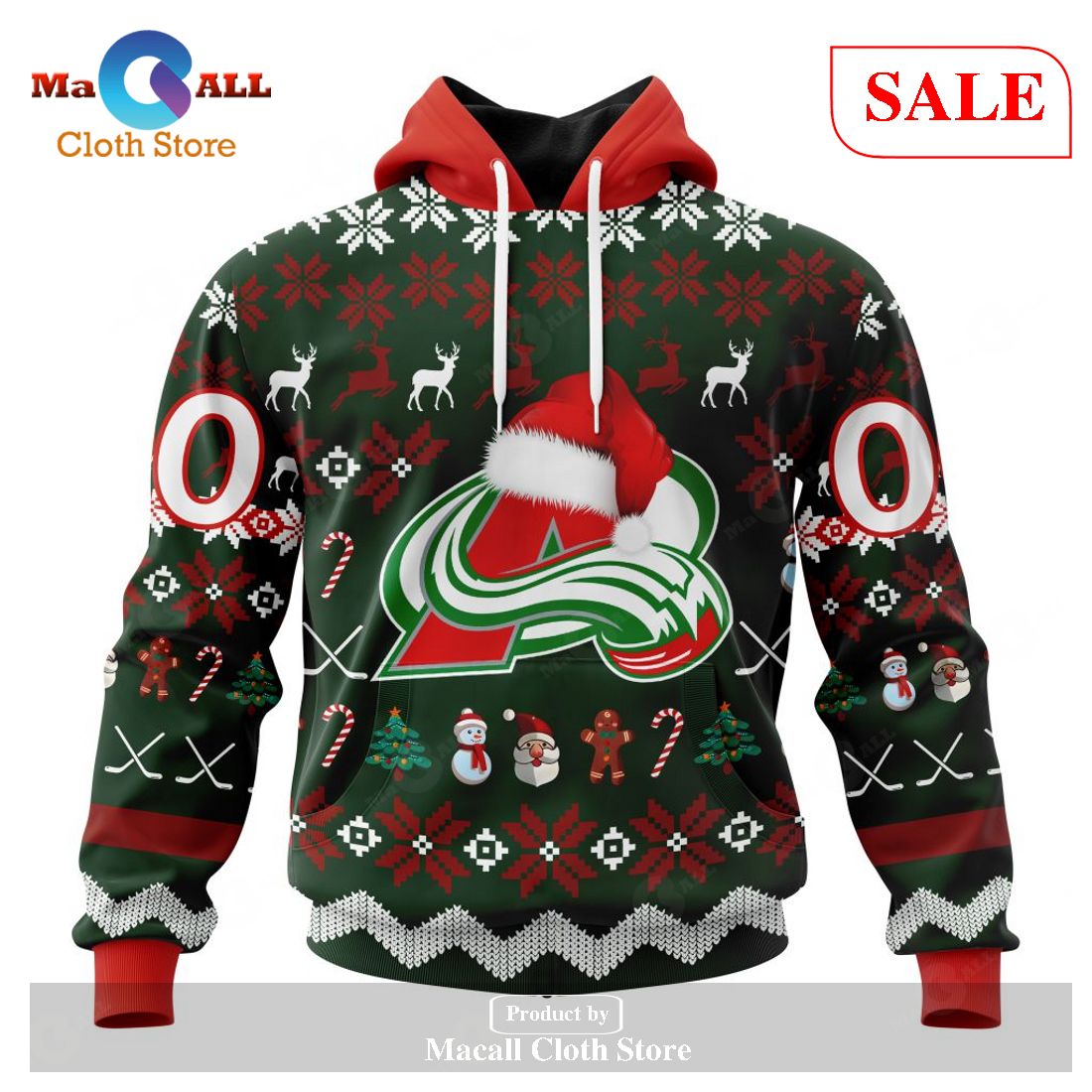 [SALE] Personalized NHL Colorado Avalanche – Specialized Unisex Christmas Is Coming Hoodie Sweatshirt 3D LIMITED EDITION – BO31