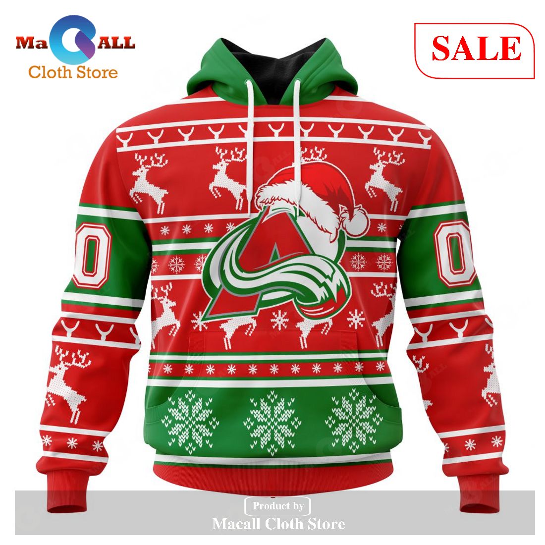 [SALE] Personalized NHL Colorado Avalanche – Specialized Unisex Christmas Is Coming Hoodie Sweatshirt 3D LIMITED EDITION – LR01