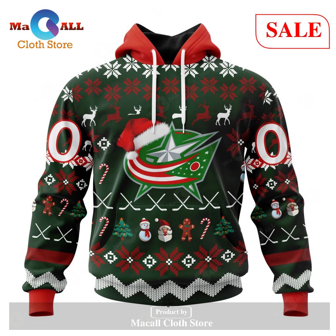 [SALE] Personalized NHL Columbus Blue Jackets – Specialized Unisex Christmas Is Coming Hoodie Sweatshirt 3D LIMITED EDITION – FX51