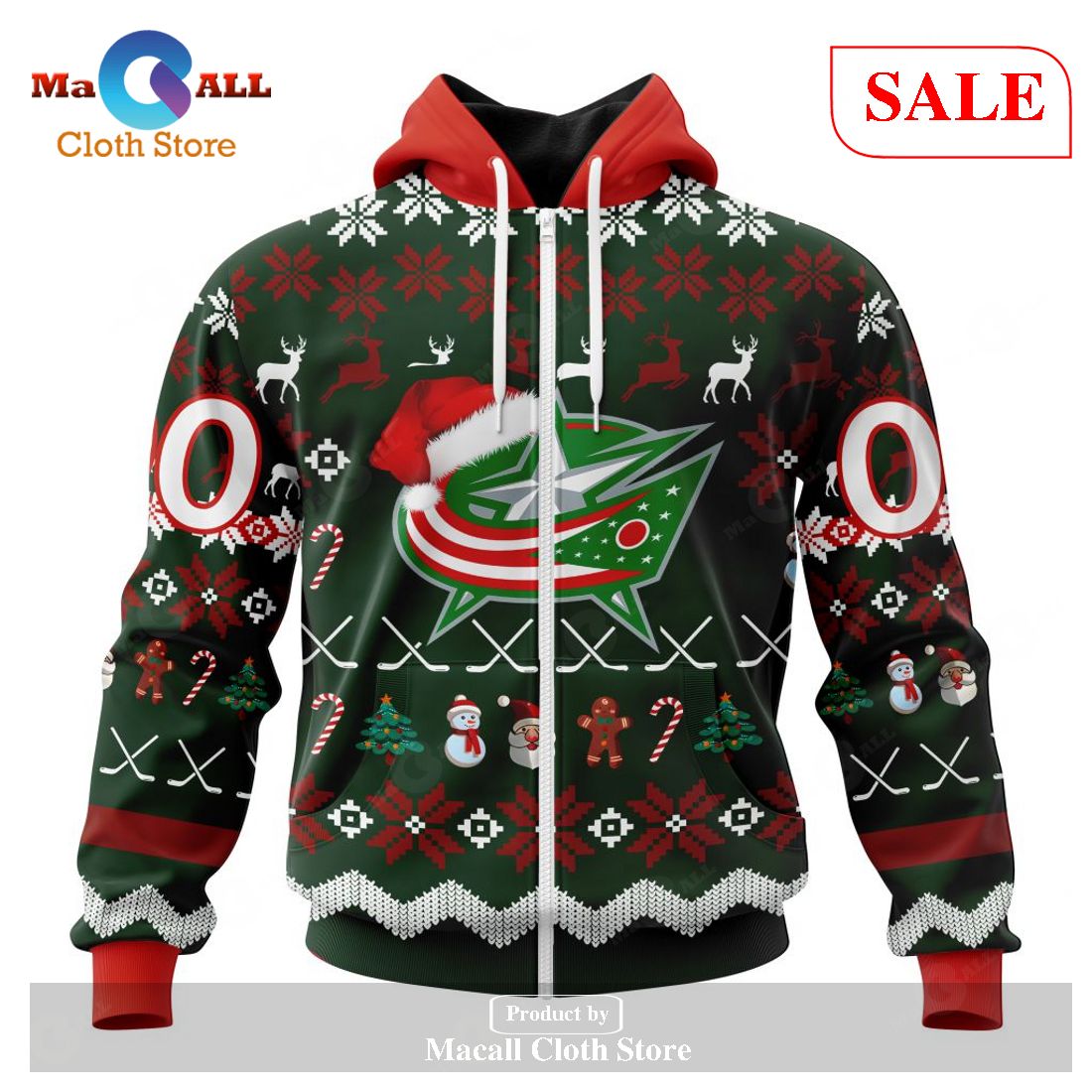 [SALE] Personalized NHL Columbus Blue Jackets – Specialized Unisex Christmas Is Coming Hoodie Sweatshirt 3D LIMITED EDITION – FX51