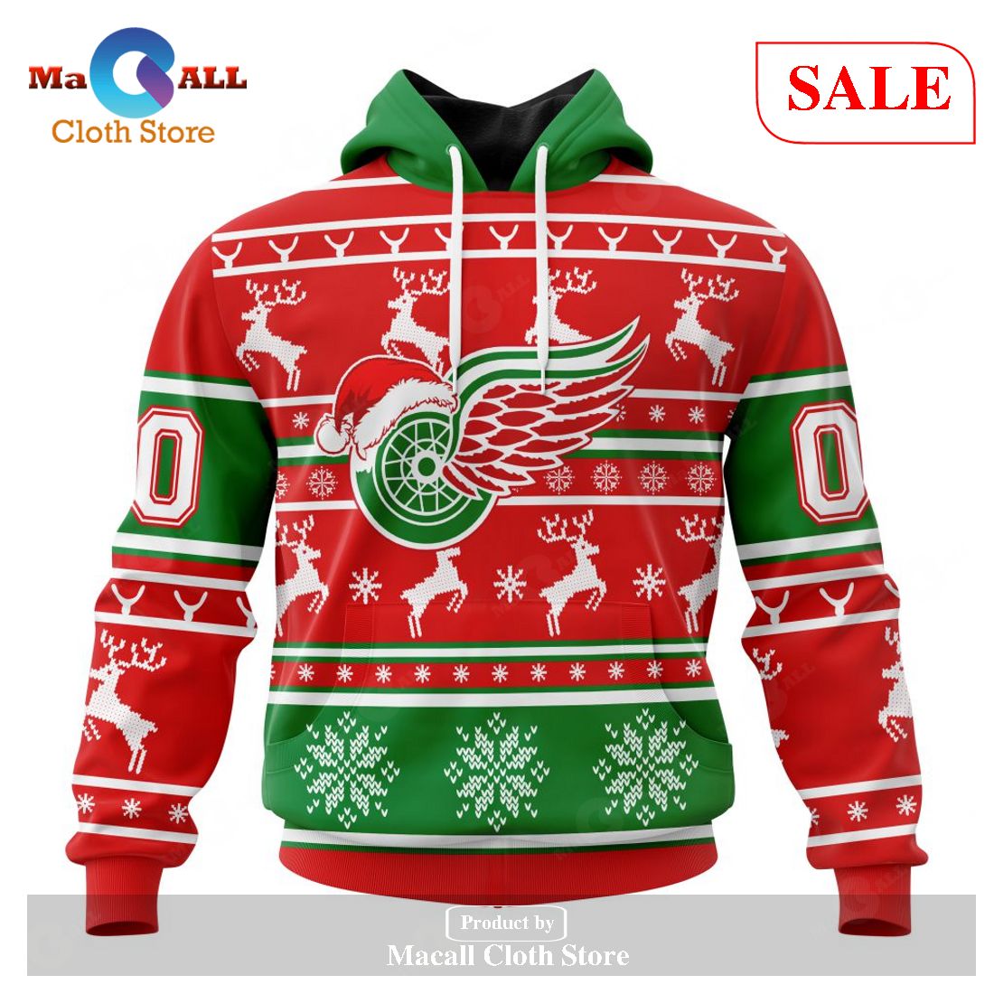 [SALE] Personalized NHL Detroit Red Wings – Specialized Unisex Christmas Is Coming Hoodie Sweatshirt 3D LIMITED EDITION – TS71