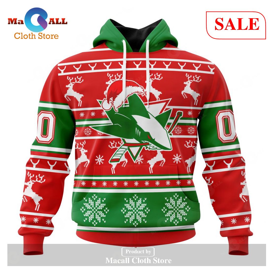 [SALE] Personalized NHL San Jose Sharks – Specialized Unisex Christmas Is Coming Hoodie Sweatshirt 3D LIMITED EDITION – PG11
