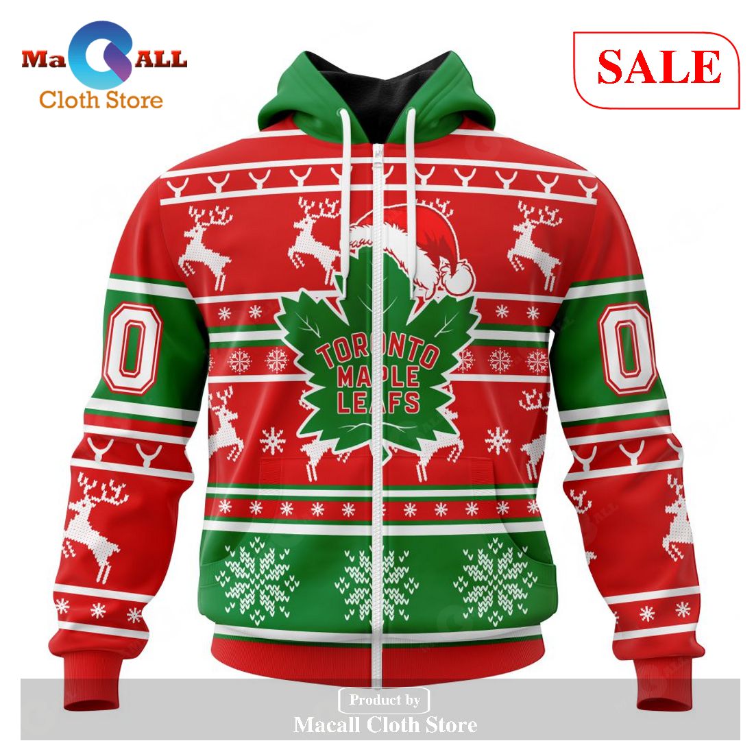 [SALE] Personalized NHL Toronto Maple Leafs – Specialized Unisex Christmas Is Coming Hoodie Sweatshirt 3D LIMITED EDITION – DE71