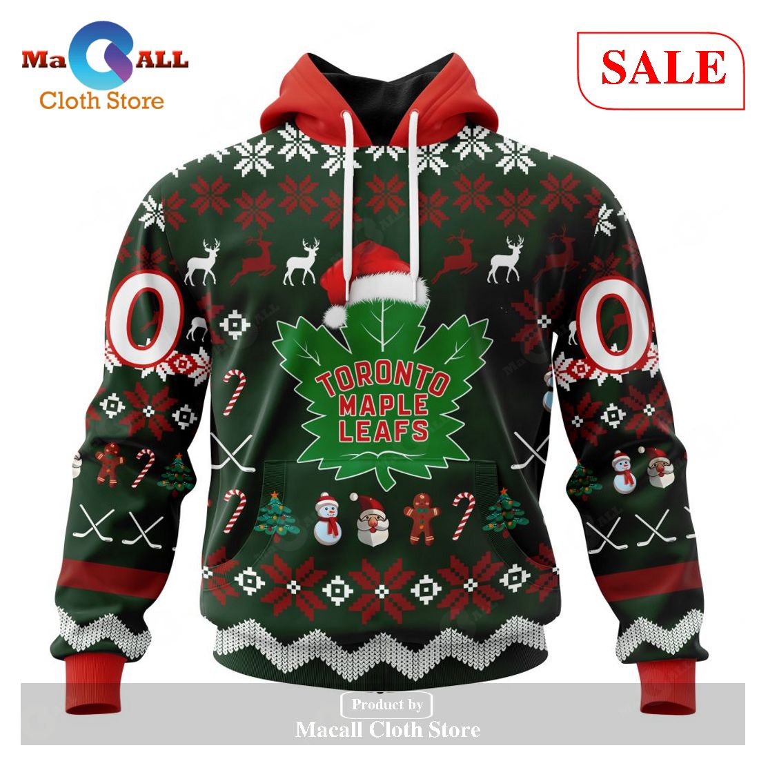 [SALE] Personalized NHL Toronto Maple Leafs – Specialized Unisex Christmas Is Coming Hoodie Sweatshirt 3D LIMITED EDITION – UJ11