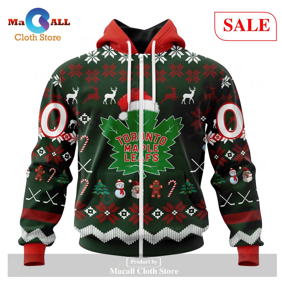 [SALE] Personalized NHL Toronto Maple Leafs – Specialized Unisex Christmas Is Coming Hoodie Sweatshirt 3D LIMITED EDITION – UJ11