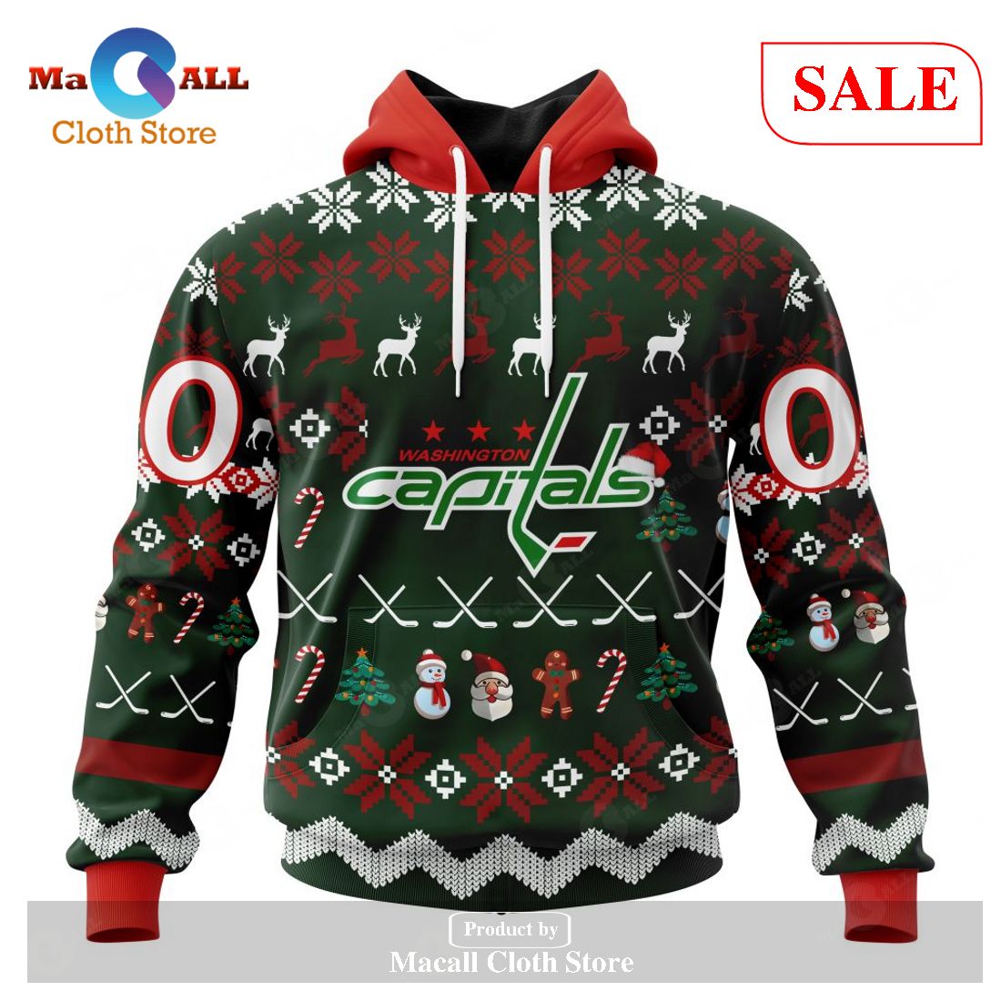 [SALE] Personalized NHL Washington Capitals – Specialized Unisex Christmas Is Coming Hoodie Sweatshirt 3D LIMITED EDITION – NI91