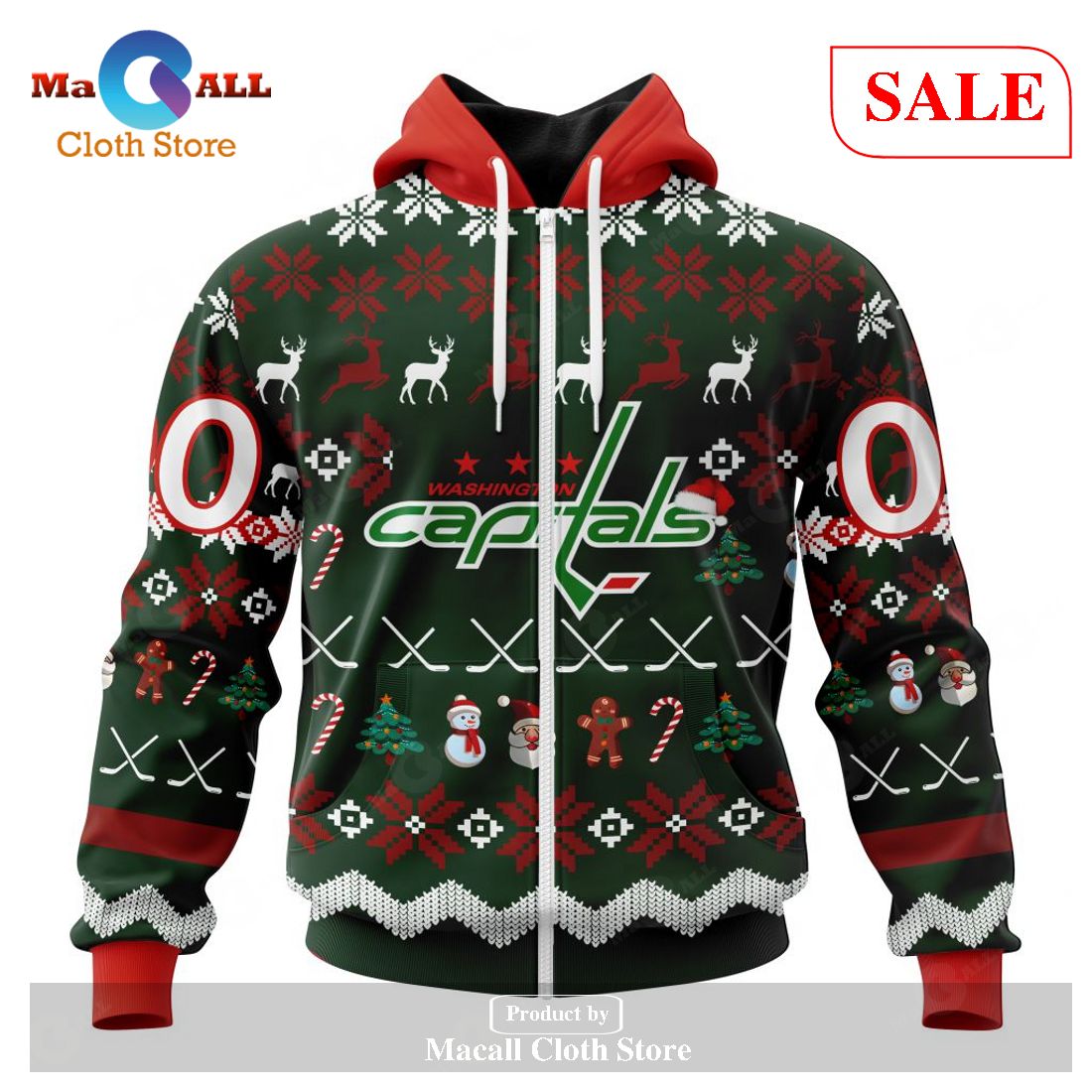 [SALE] Personalized NHL Washington Capitals – Specialized Unisex Christmas Is Coming Hoodie Sweatshirt 3D LIMITED EDITION – NI91