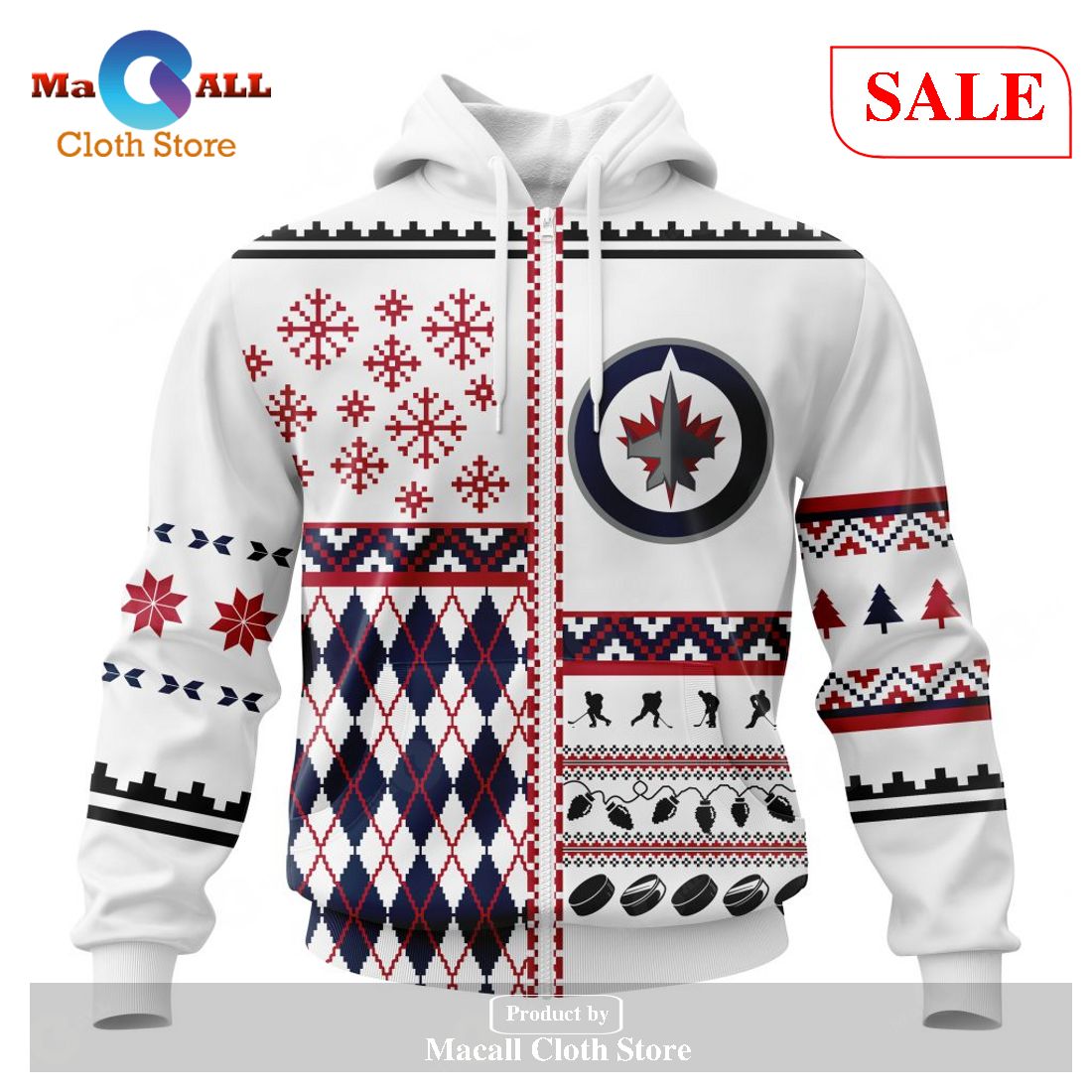 [SALE] Personalized NHL Winnipeg Jets – Specialized Unisex Christmas Is Coming Hoodie Sweatshirt 3D LIMITED EDITION