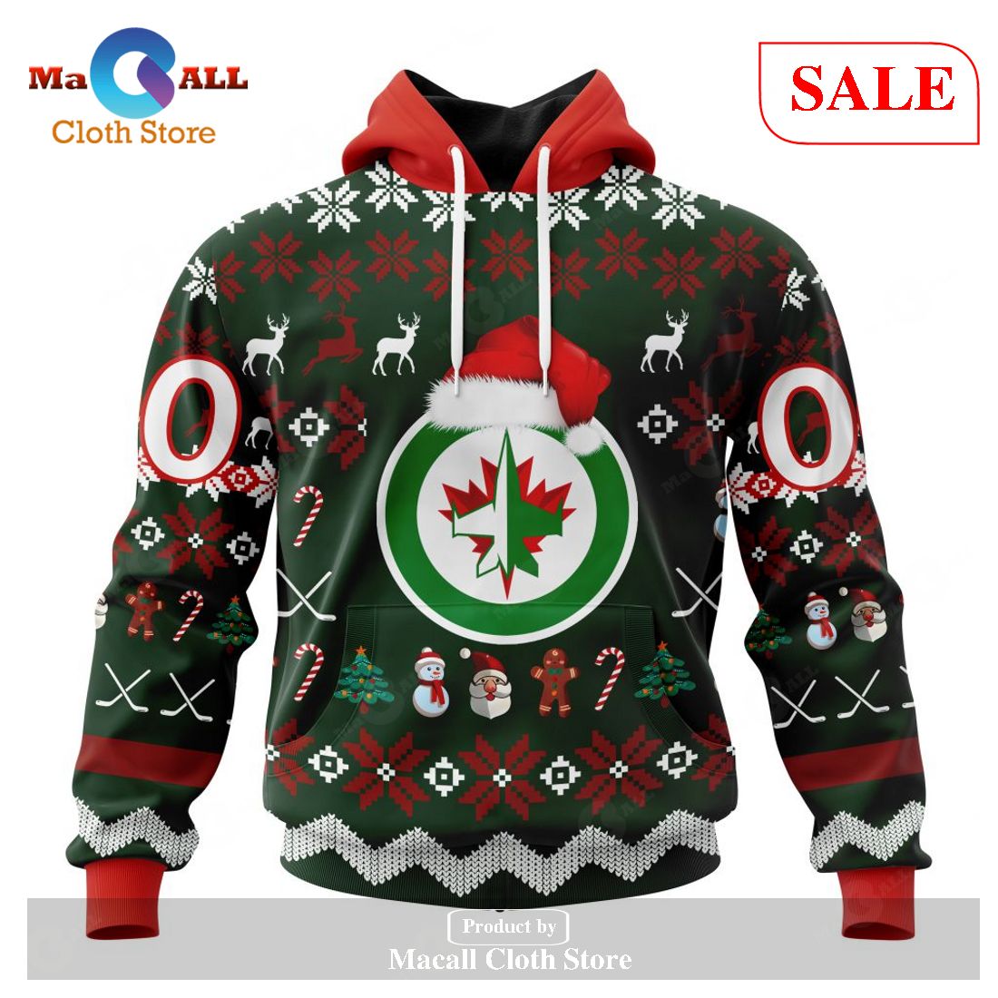 [SALE] Personalized NHL Winnipeg Jets – Specialized Unisex Christmas Is Coming Hoodie Sweatshirt 3D LIMITED EDITION – IA31