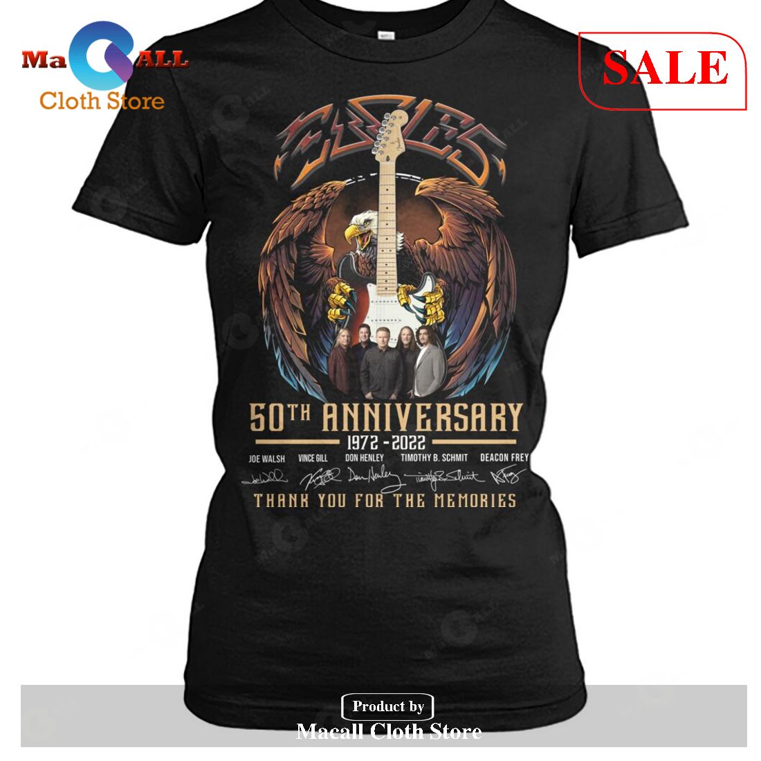 [SALE] 50th Anniversary Eagles Band Legend Thank You For The Memories-Unisex T-Shirt