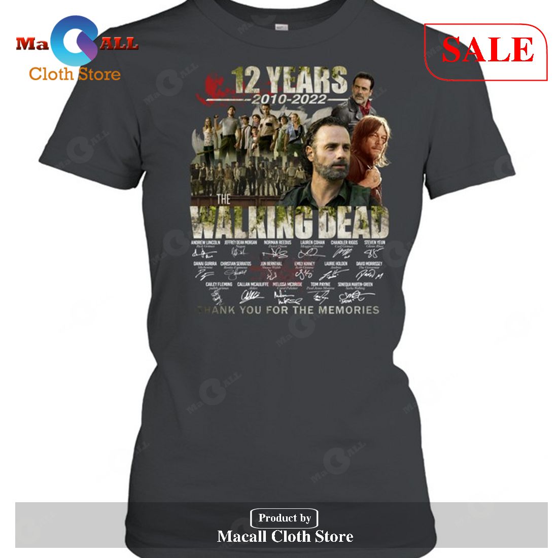 [SALE] The Walking Dead TV series Signatures Thank You For The Memories T-Shirt