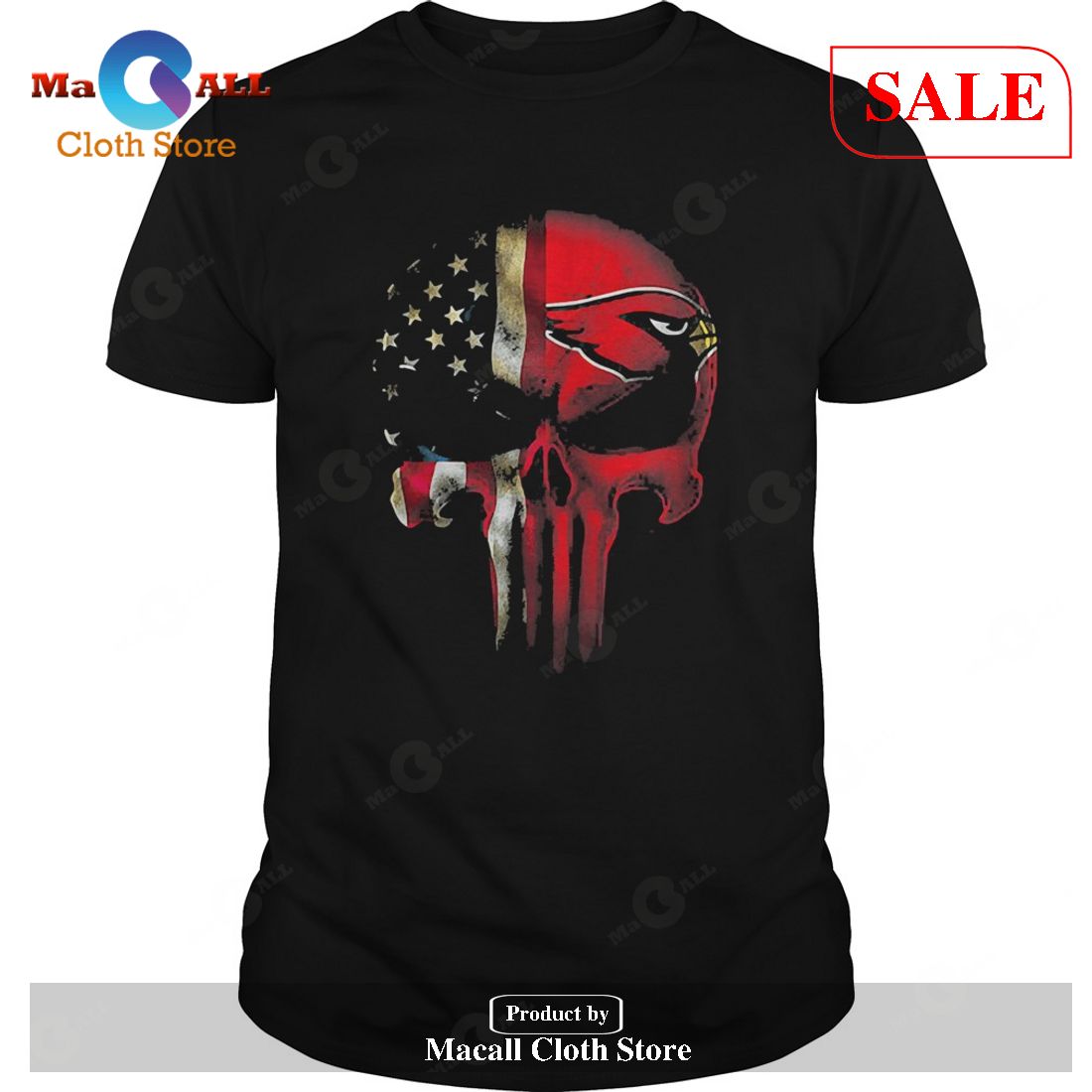 Arizona Cardinals Shirt Spectacular Punisher Skull Arizona