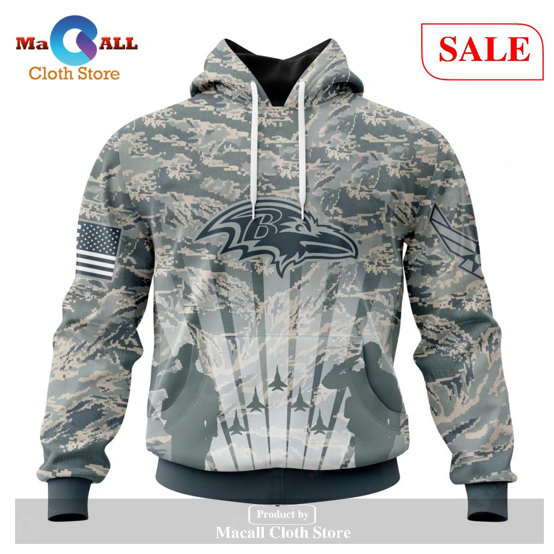 BEST NFL Los Angeles Rams Salute To Service - Honor Veterans And Their  Families 3D Hoodie