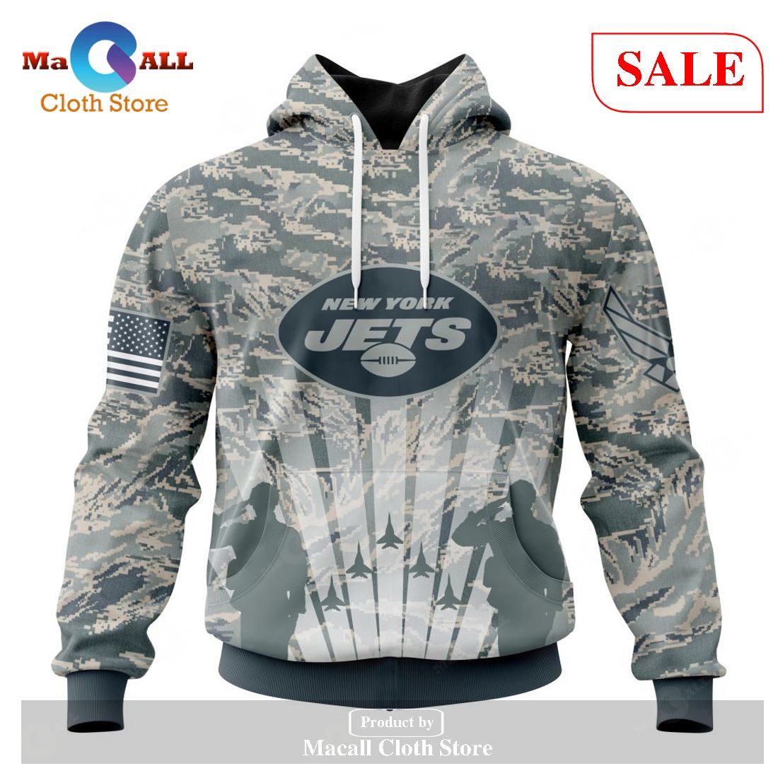 SALE] NFL New York Jets - Honor US Navy Veterans Hoodie Sweatshirt 3D  LIMITED EDITION - Macall Cloth Store - Destination for fashionistas